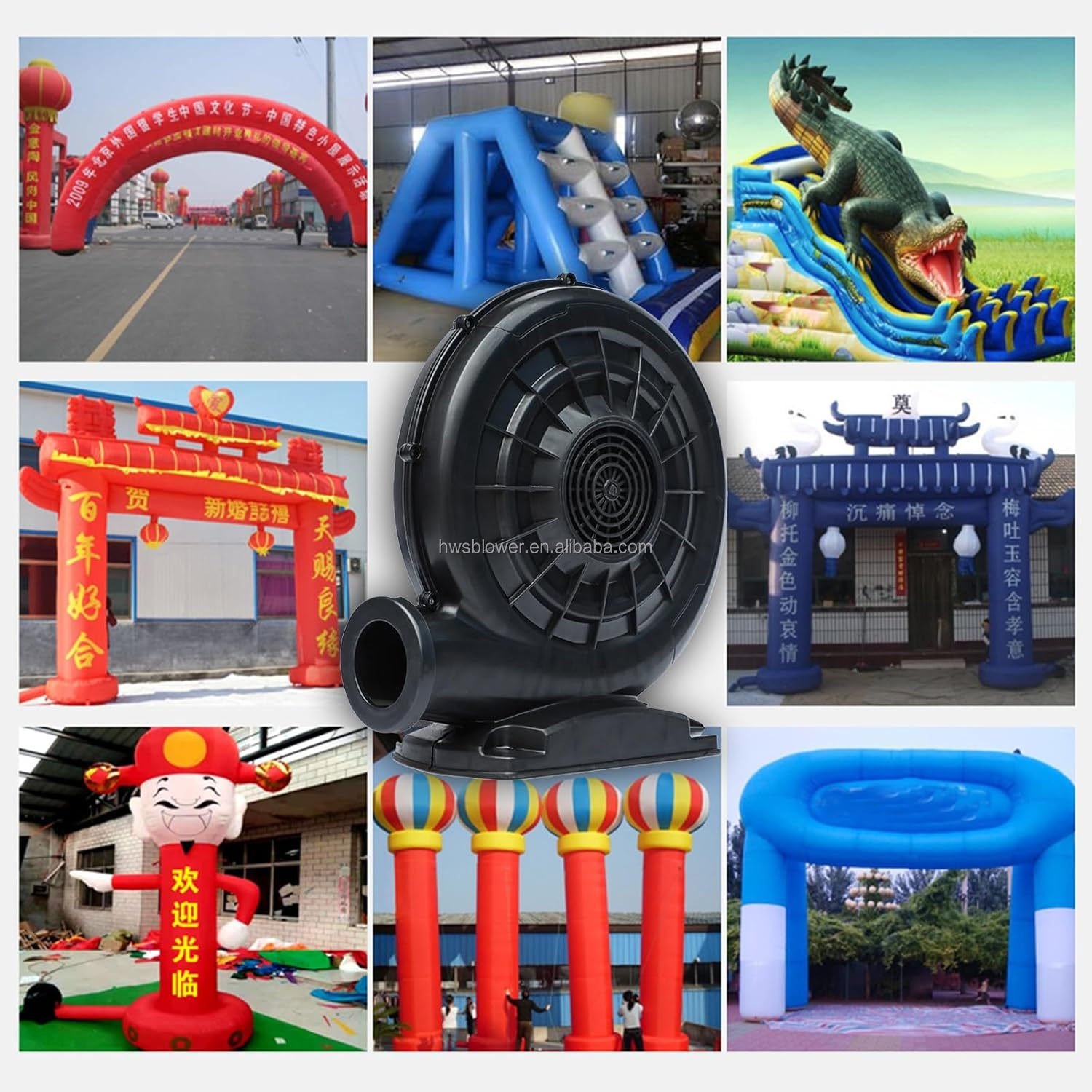 High Quality Electric Air Dancer Pump Centrifugal Fan Inflatable Blower for Bounce House
